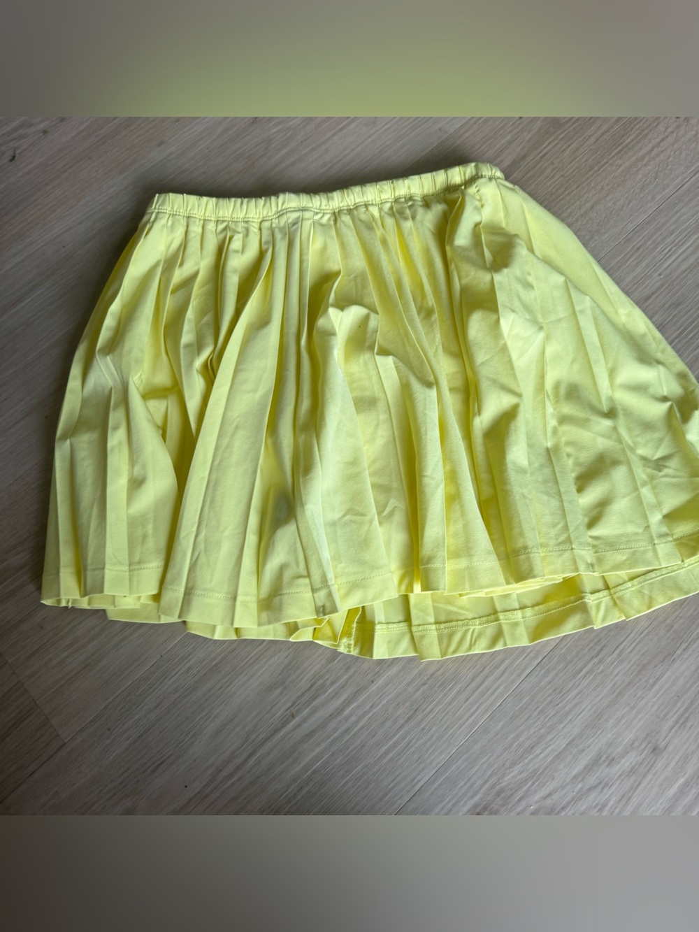 Vuori Yellow Pleated Skirt Skort Sz XS - Picture 4 of 5